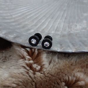 Zirconia 💎 Diamond in Black Earrings